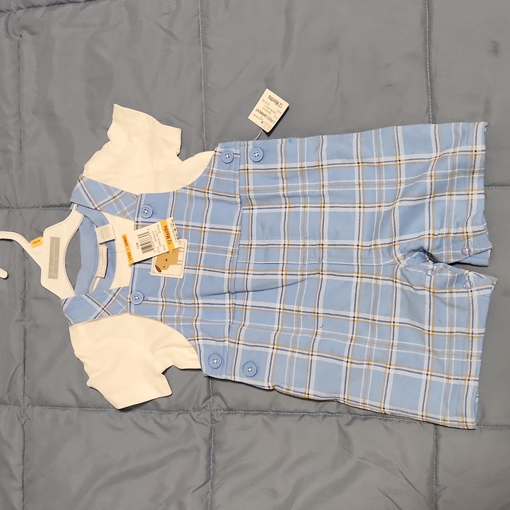 2pc shirt and shortall set
